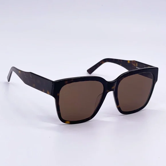 NEW BALENCIAGA BB0056S 002 WOMEN’S SUNGLASSES BALENCIAGA BB 0056S BROWN - Picture 6 of 11